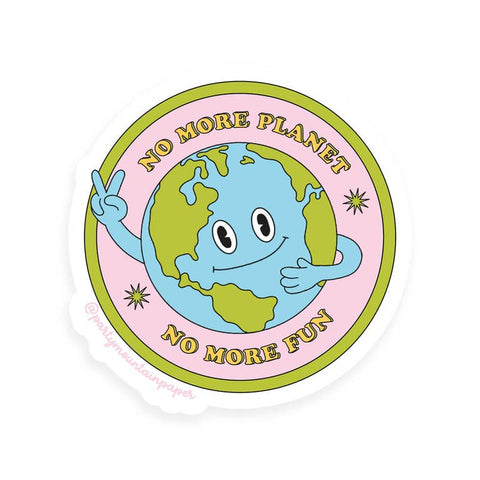 No Planet No Fun Sticker