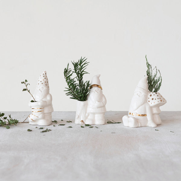 Goldplated Gnome Vase