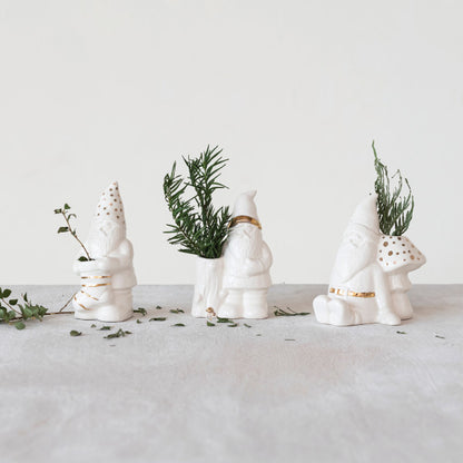 Goldplated Gnome Vase