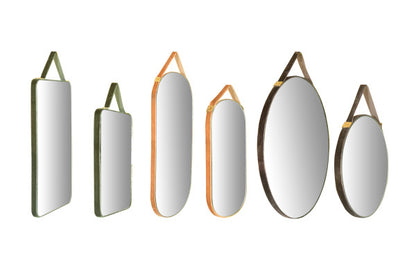 Velvet Edged Hanging Mirrors