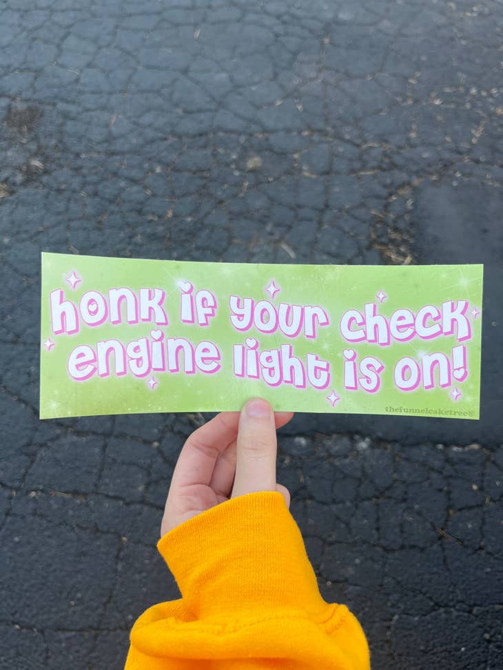 Check Engine Bumper Sticker