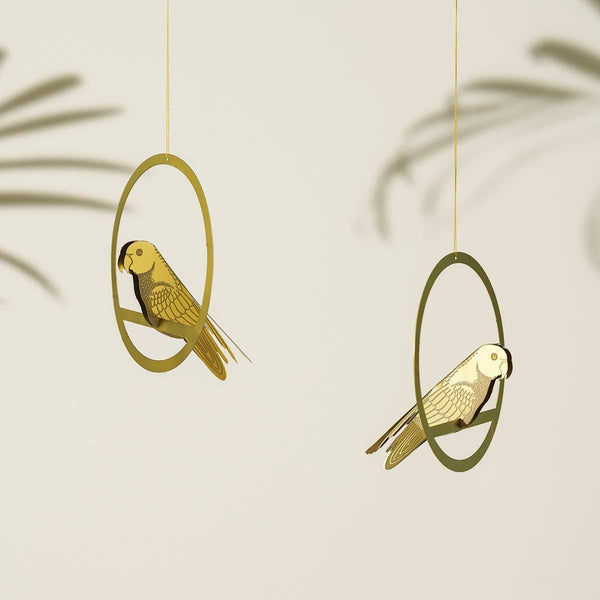 Hanging Bird Mobile - Plant Animal