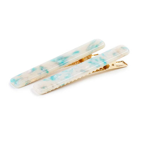 Long Rectangle Hair Clips - Various Colors