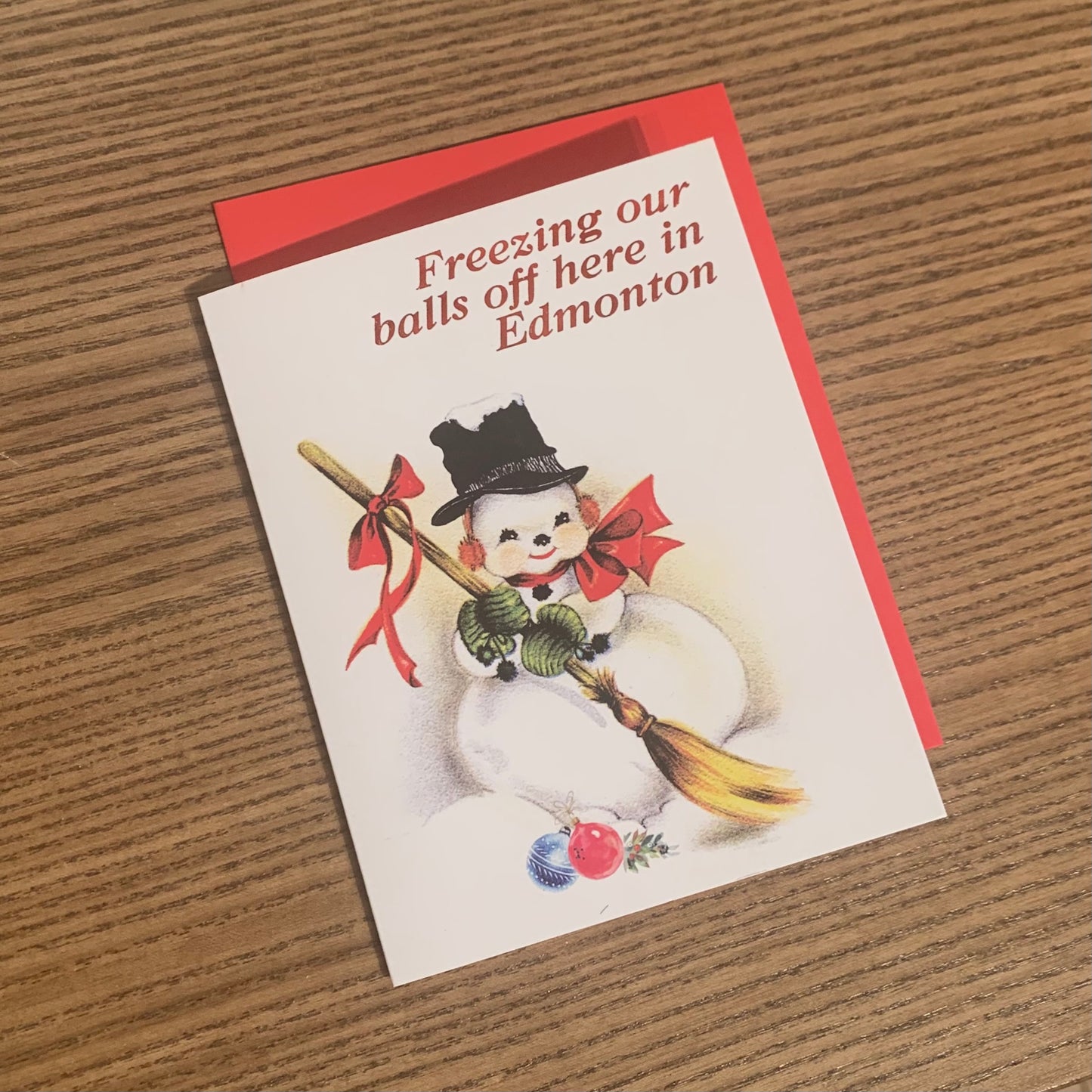 Freezing Our Balls Off Card