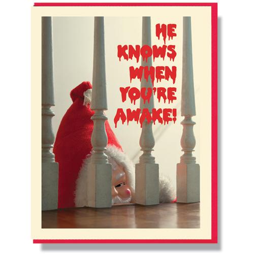 Creepy Santa Cards - 6 Styles