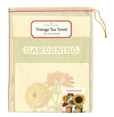 Gardening Tea Towel - Cavallini