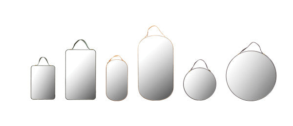 Velvet Edged Hanging Mirrors