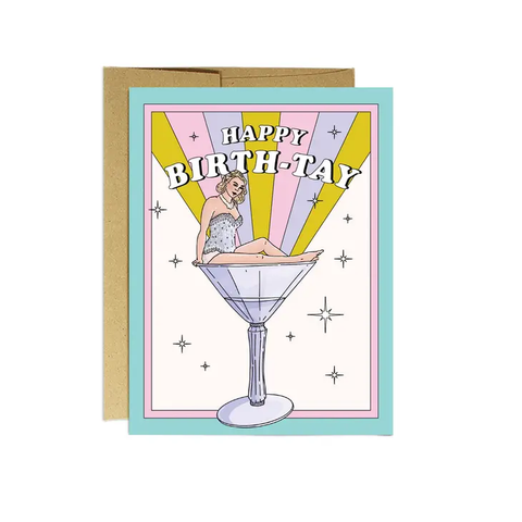 Happy Birth-tay Birthday Card