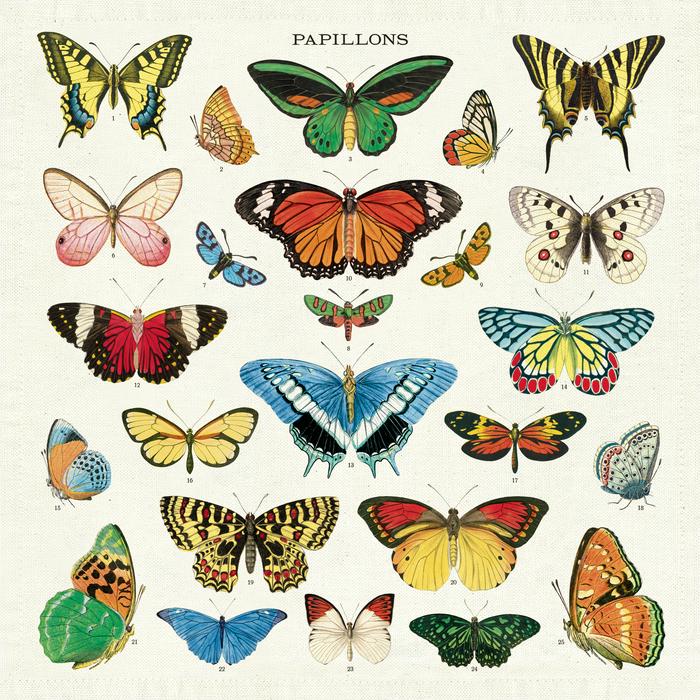Vintage Napkin S/4 - Butterfly