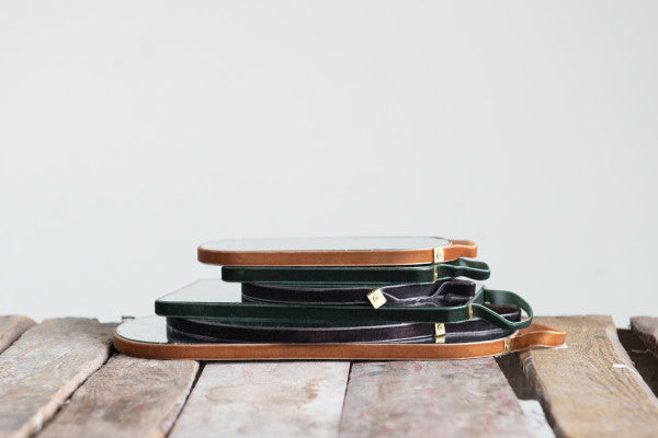 Velvet Edged Hanging Mirrors