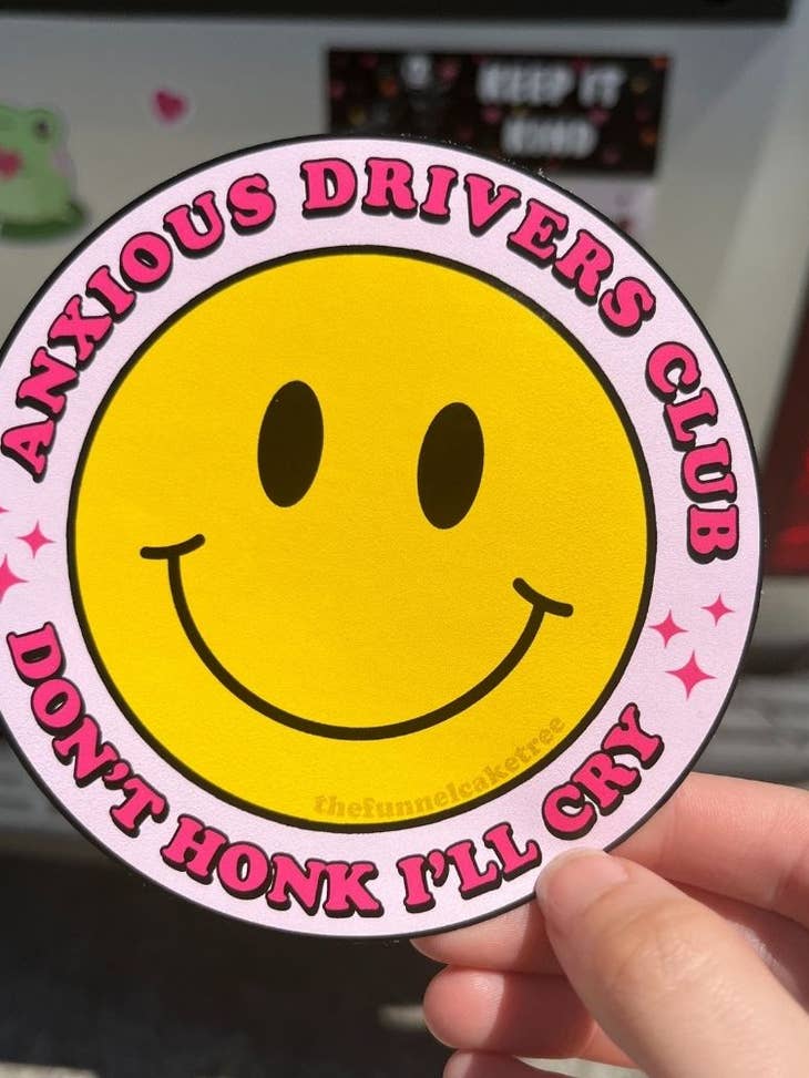 Anxious Driver Club Bumper Sticker