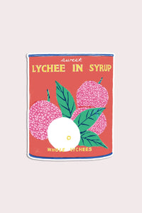 Lychee Vinyl Sticker
