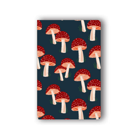 Navy Mushrooms Layflat Notebook - Small