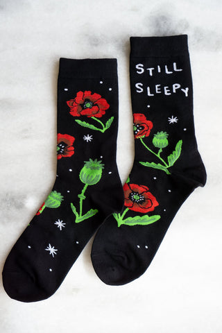 Still Sleepy Floral Socks