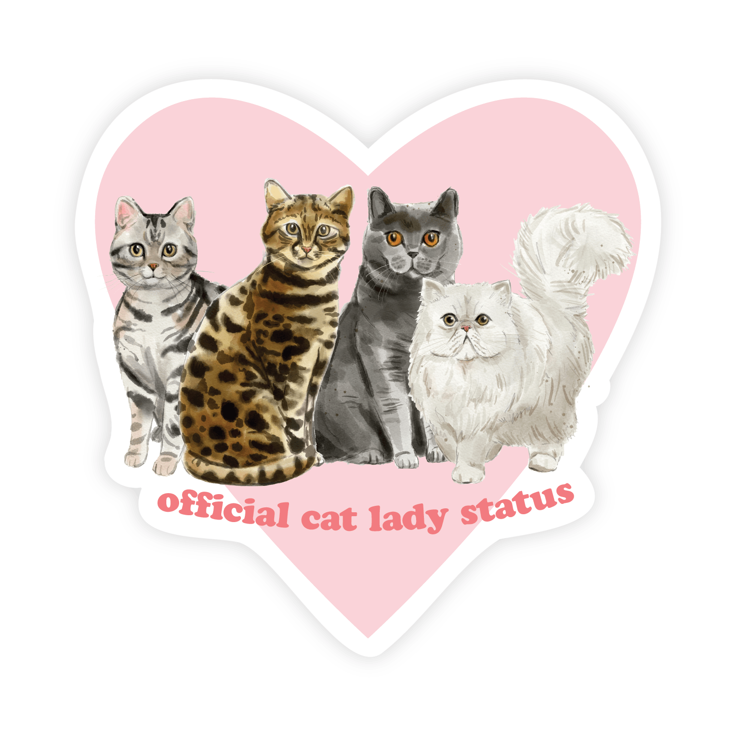 Cat Lady Sticker