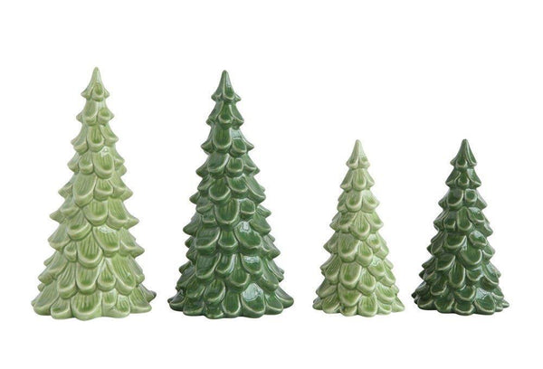 Vintage Inspired Stoneware Tree Dark Green - 5.5"